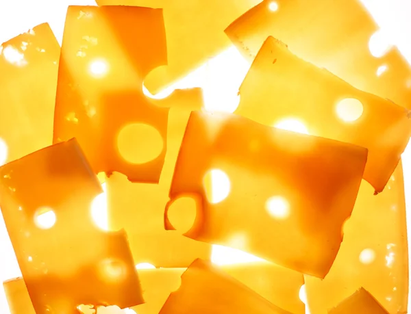 Кусочки сыра — стоковое фото