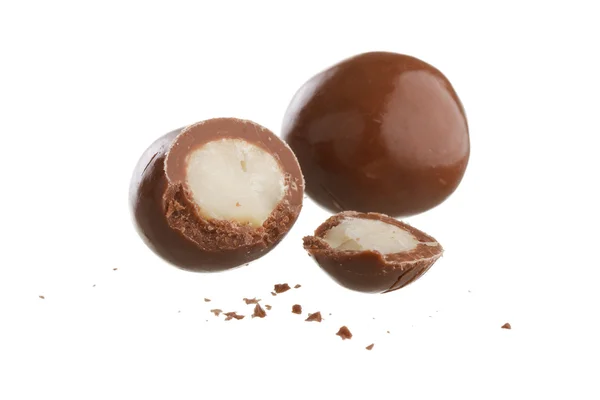 Almonds in the chocolate — Stock Photo, Image