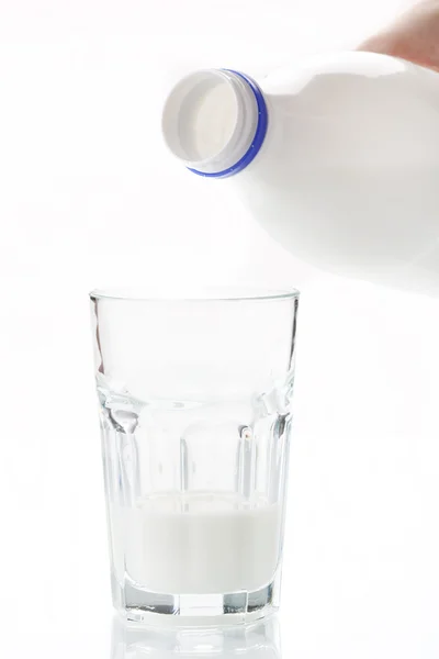 Le lait dans le verre — Photo