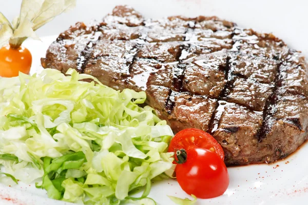 Večeře se steakem — Stock fotografie