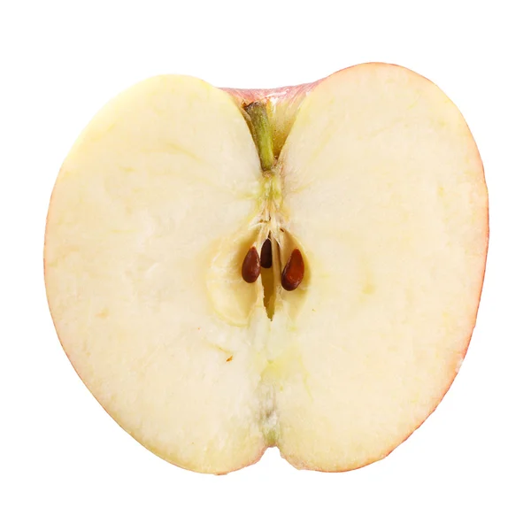 Pomme moitié isolée — Photo