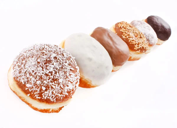 Donuts isolado no branco — Fotografia de Stock