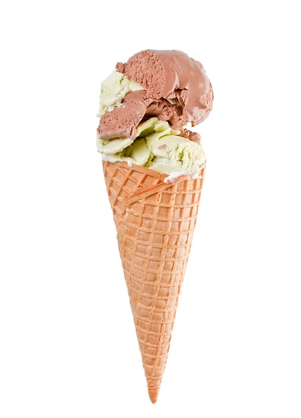 Ice cream in the cone Stock Photo