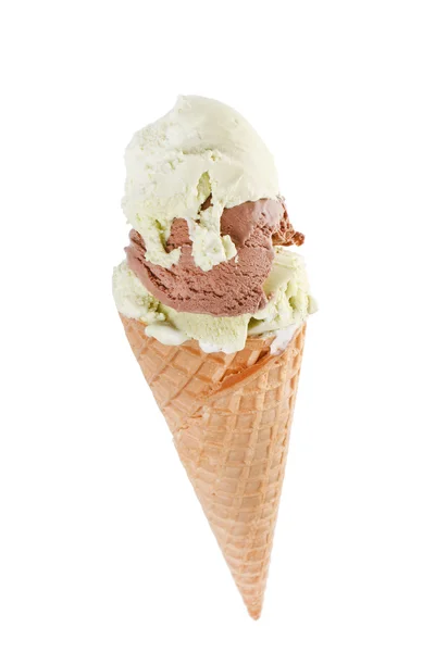 Ice cream in the cone Royalty Free Stock Photos