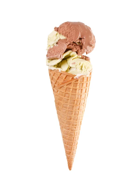 Ice cream in the cone Stock Image