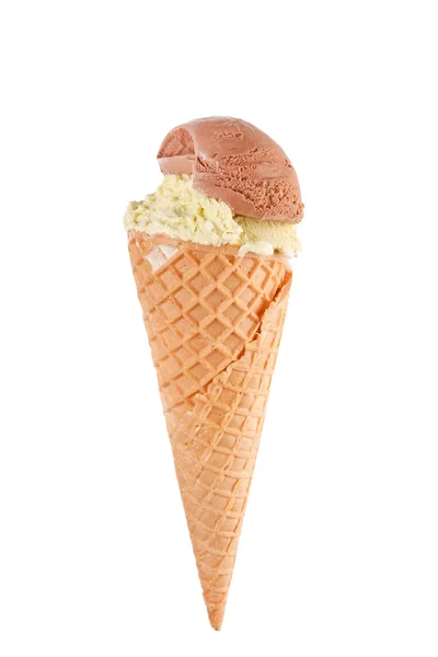 Ice cream in the cone Royalty Free Stock Images