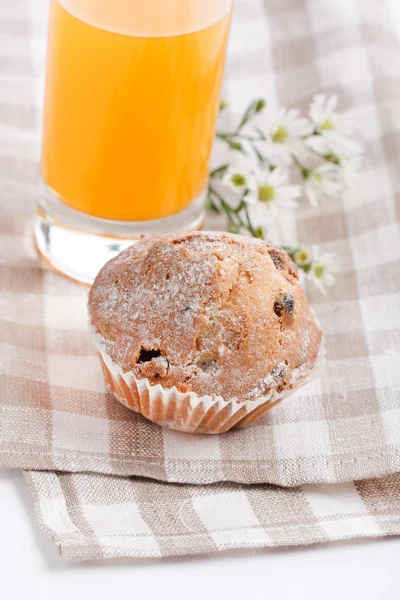 Breakfast with muffin — Stock Photo, Image