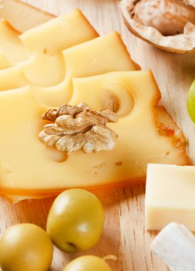 Group of cheeses clipart