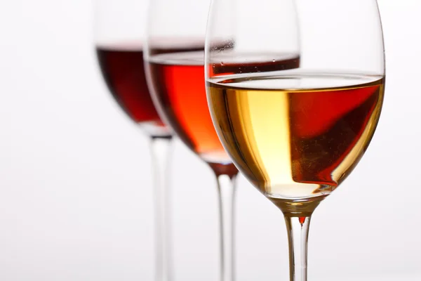 Trzy kolory wina — Zdjęcie stockowe