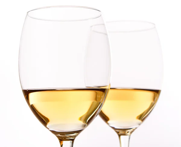 Vasos de vino blanco — Foto de Stock