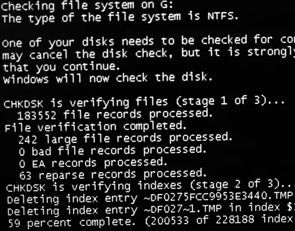 Dator programfelΣφάλμα προγράμματος υπολογιστή — Φωτογραφία Αρχείου