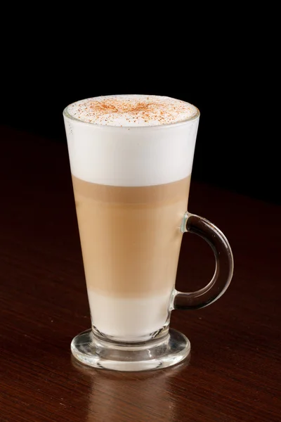 Café Latte em um copo — Fotografia de Stock