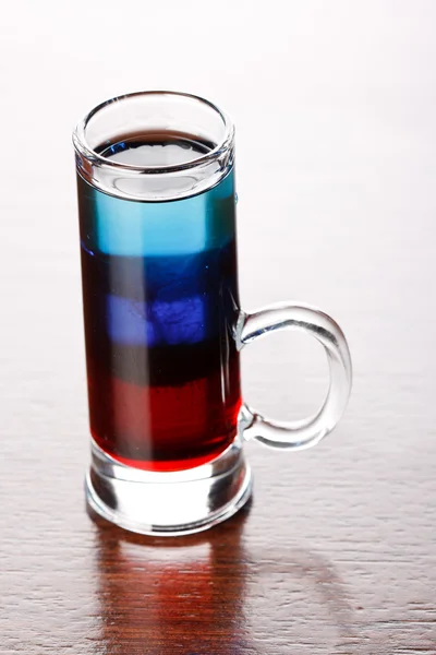Layered Cocktail Shooter — Stock Photo, Image