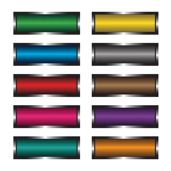 Botones multicolores — Vector de stock