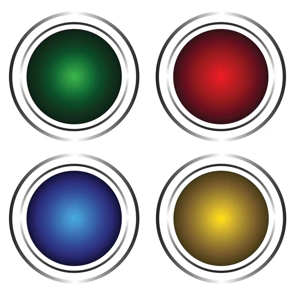 Quatre boutons — Image vectorielle