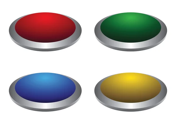 Quatre boutons — Image vectorielle