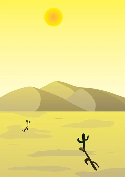 Woestijn — Stockvector