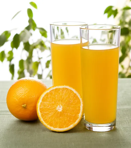 stock image Juice glasses orange