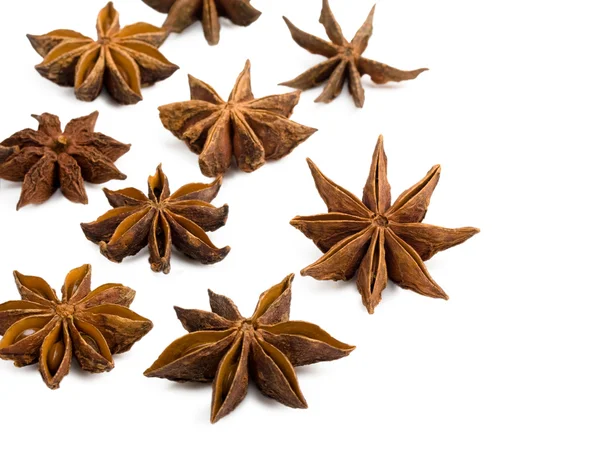 Star anise on a white background — Stock Photo, Image