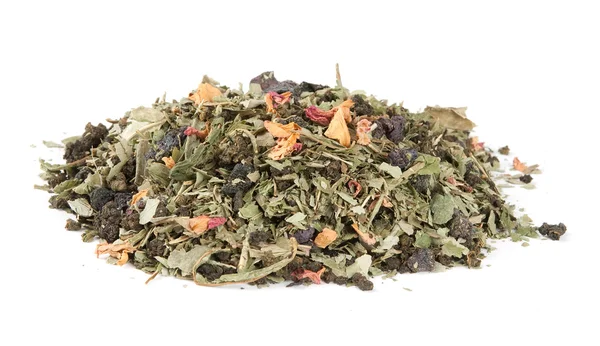 Fiori secchi e foglie di tè — Foto Stock