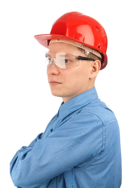 Jovem trabalhador manual caucasiano — Fotografia de Stock