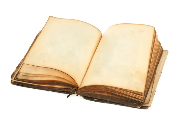 Stara książka z pustymi stronami — Zdjęcie stockowe