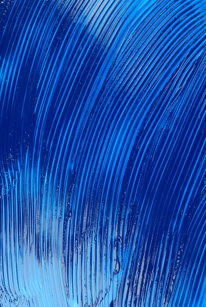 Синяя масляная краска — стоковое фото