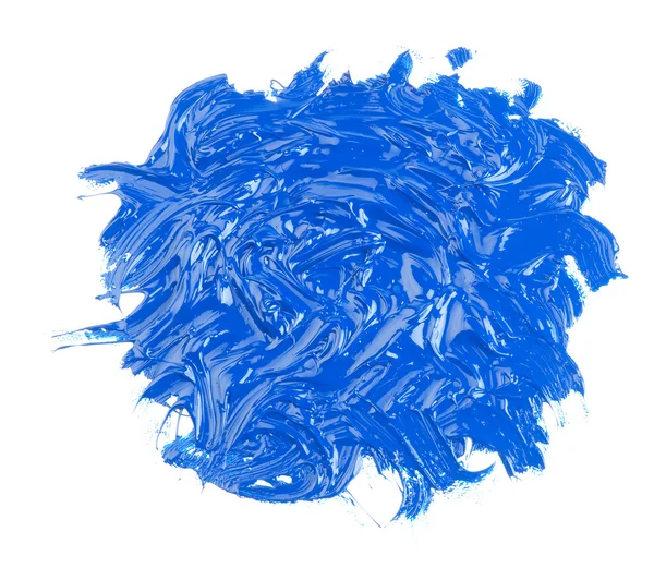 Blaue Ölfarbe — Stockfoto