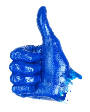 Thumbs up hand sign clipart