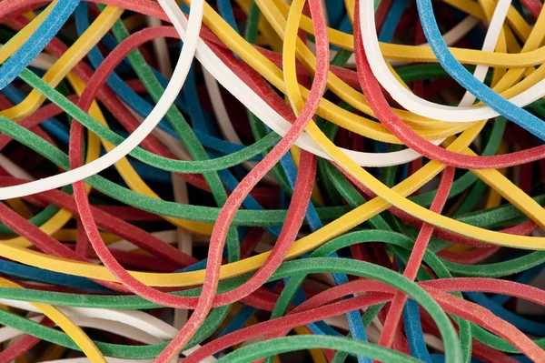 Colorful rubber bands — Stock Photo, Image