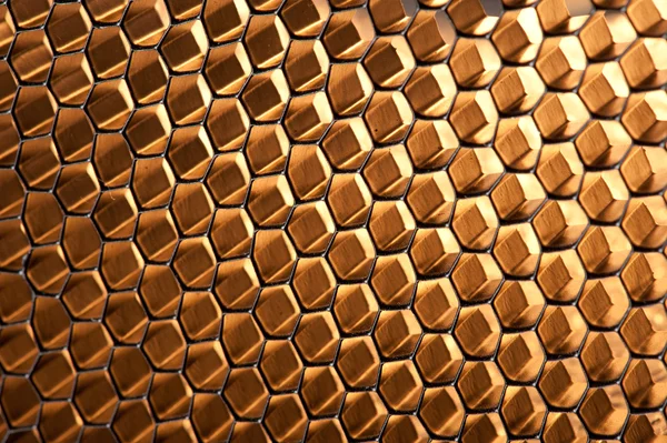 Estrutura de favo de mel brilhante — Fotografia de Stock