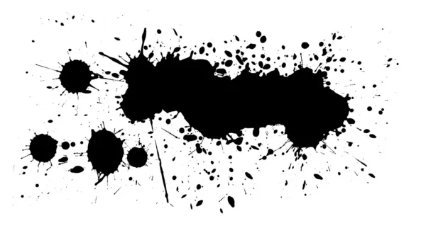 Black ink blots — Stock Photo, Image