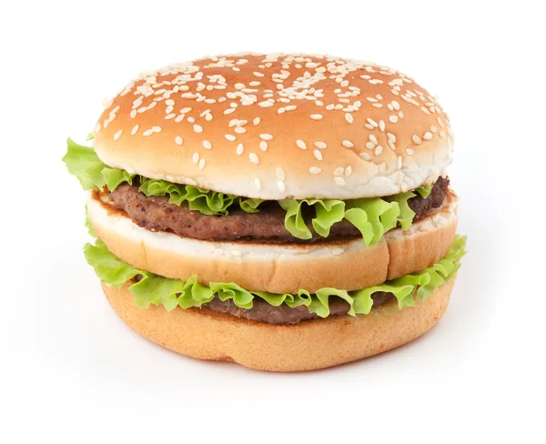 Смачні великий гамбургер — стокове фото