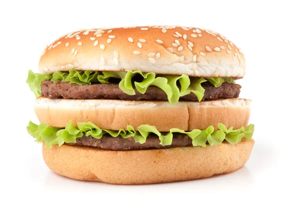 Ízletes nagy hamburger — Stock Fotó
