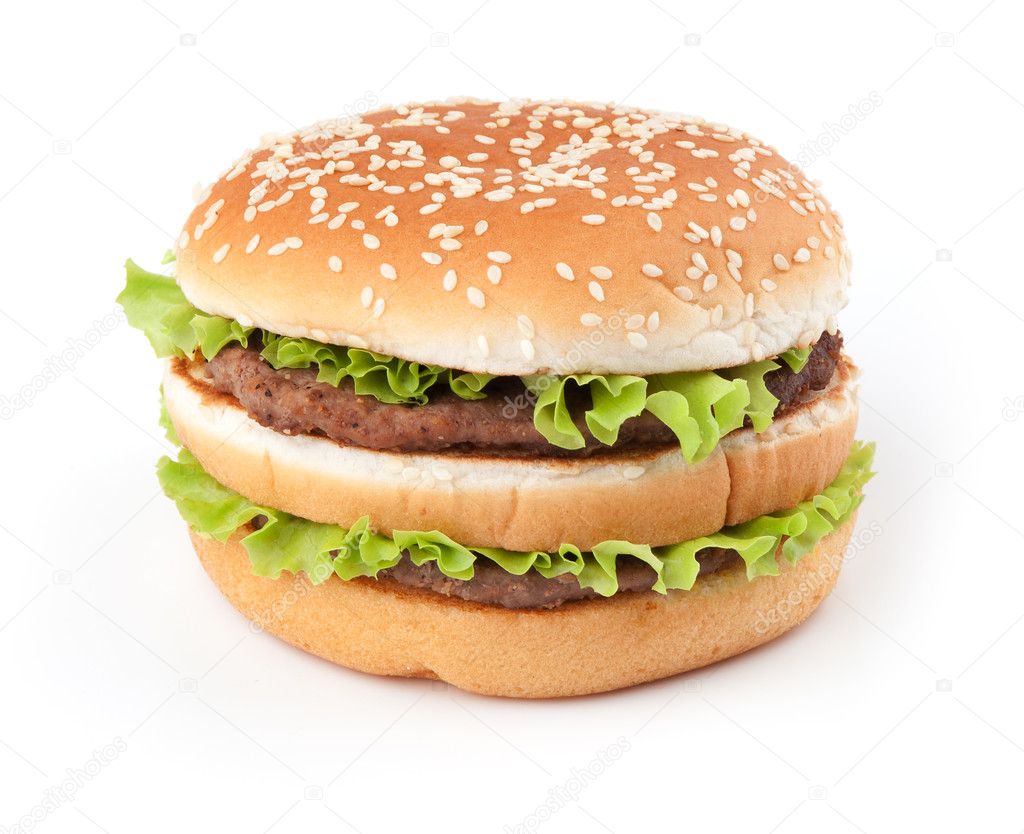 Tasty big hamburger