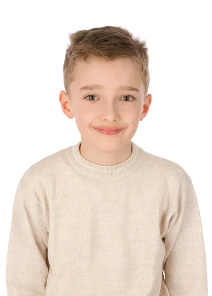 Portret van een lachende jongen — Stockfoto
