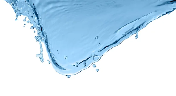 Blå cykelskott av vatten stänk — Stockfoto