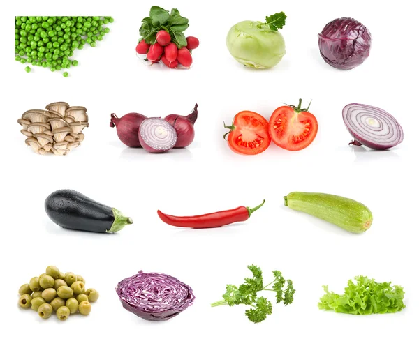 Raccolta di alimenti vegetali — Foto Stock
