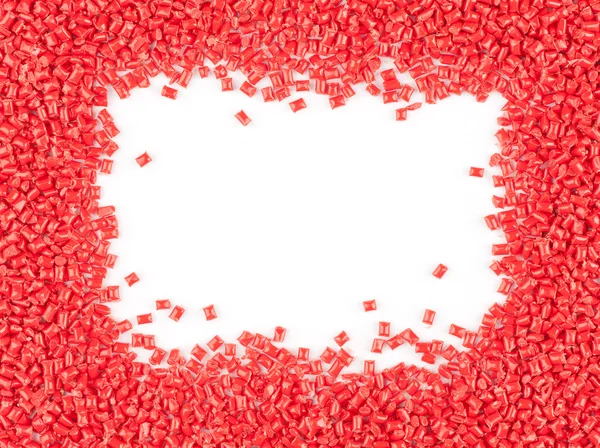 Röd plast ram — Stockfoto