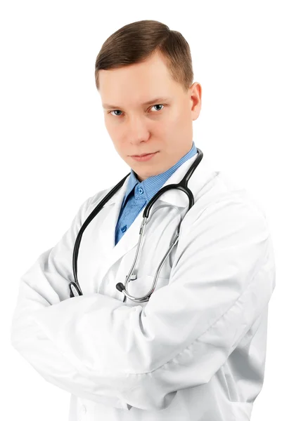 Seriöser junger Arzt — Stockfoto