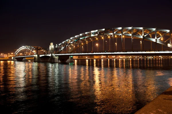St. petersburg, okhtinsky híd — Stock Fotó
