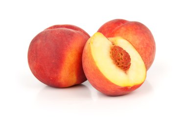 Fresh peaches clipart
