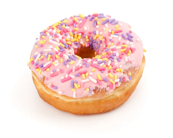 Roze donut — Stockfoto