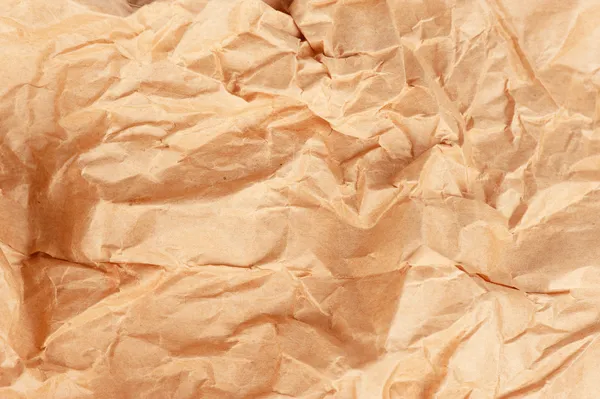 Crumpled brown paper — Stock Photo, Image