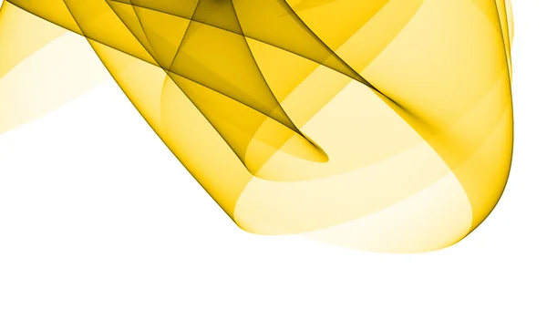 Élément de design jaune abstrait — Photo