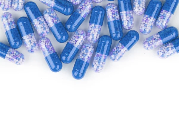 Синяя таблетка — стоковое фото