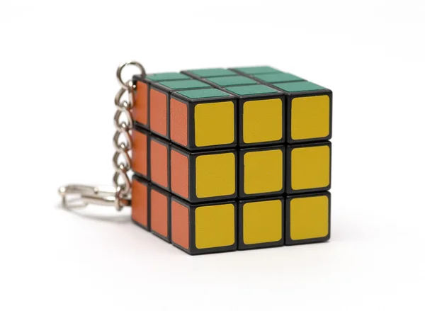 Multi färgade kub ett pussel — Stockfoto