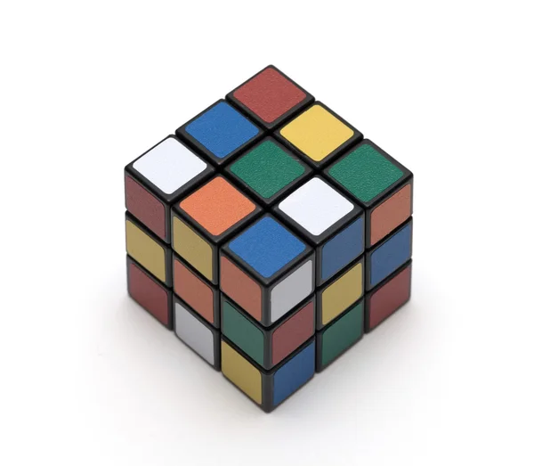 Cubo multicolor un rompecabezas — Foto de Stock