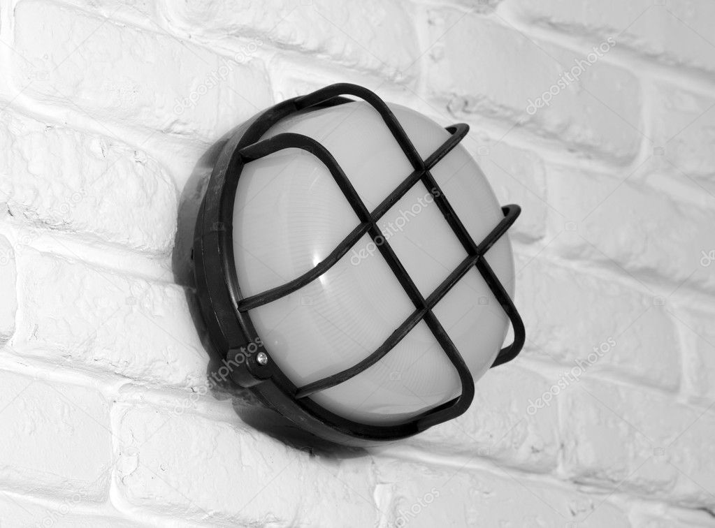 Lamp on a wall