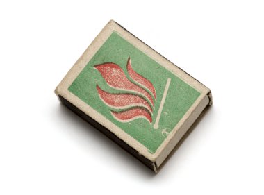 Boxes of matches on a white background clipart